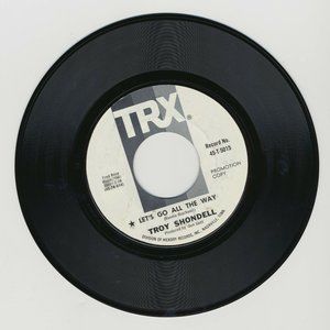 Troy Shondell - Let's Go All The Way / Let Me Love You 1968 TRX Promo 7" Single